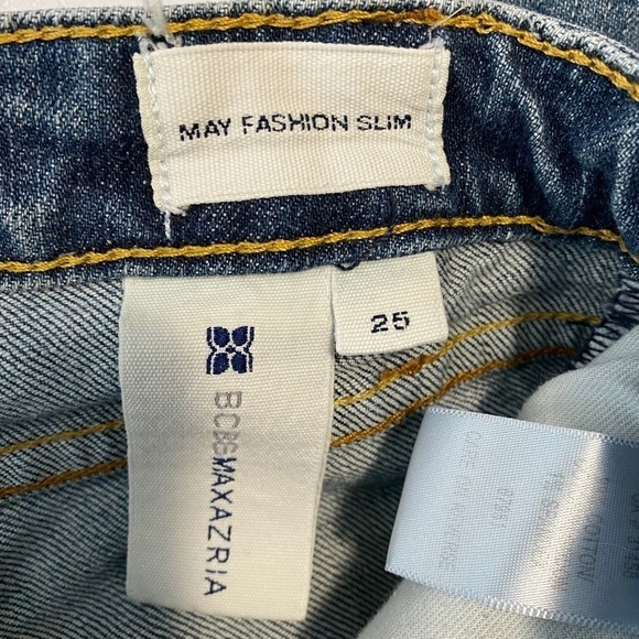 BCBG‎ Maxazria Women's Faded Denim Low Rise Jeans Size 25 - Picture 2 of 11